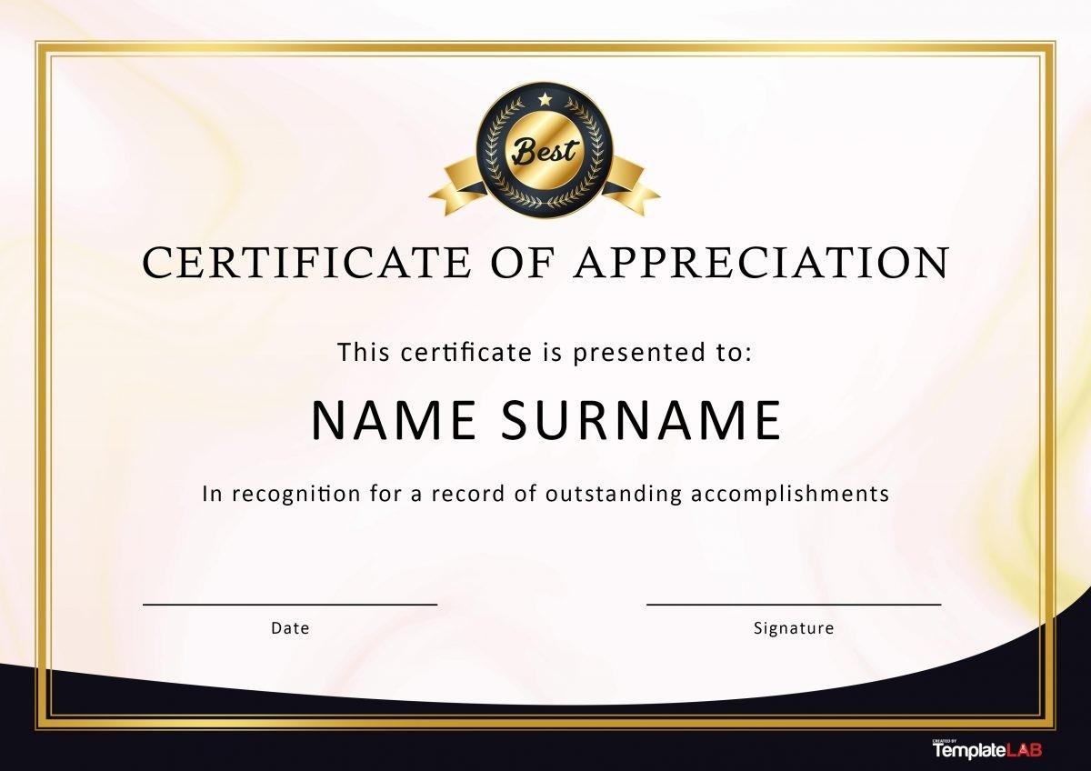 Certificado de Agradecimiento para Empleados Gratis 01