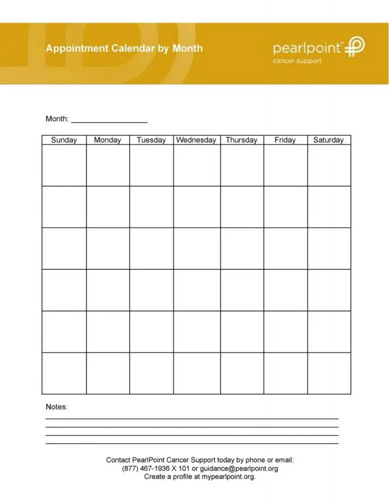 45 plantillas imprimibles de horarios de citas y calendarios de citas