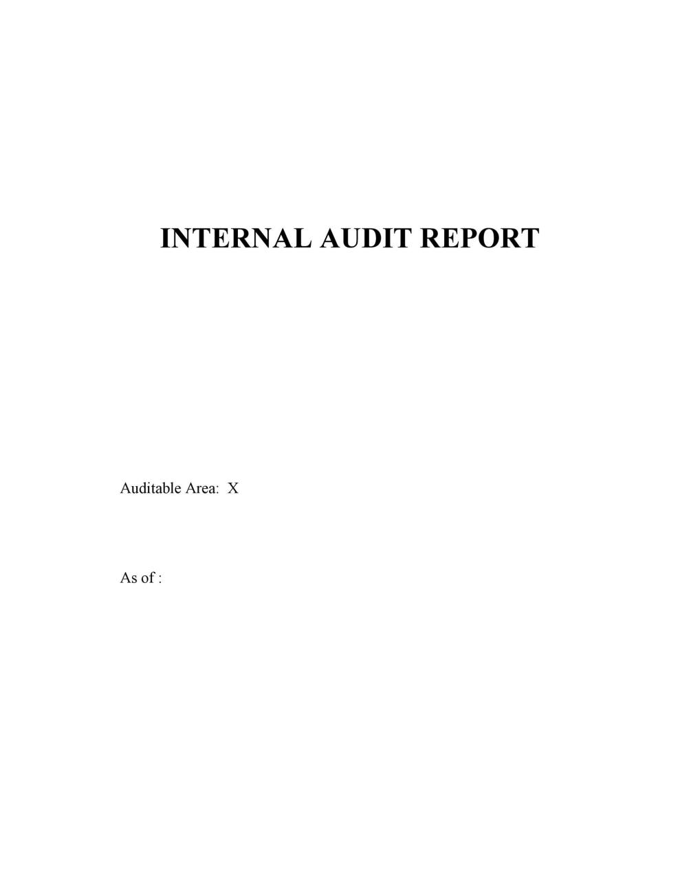 Plantilla de informe de auditoría gratuita 33