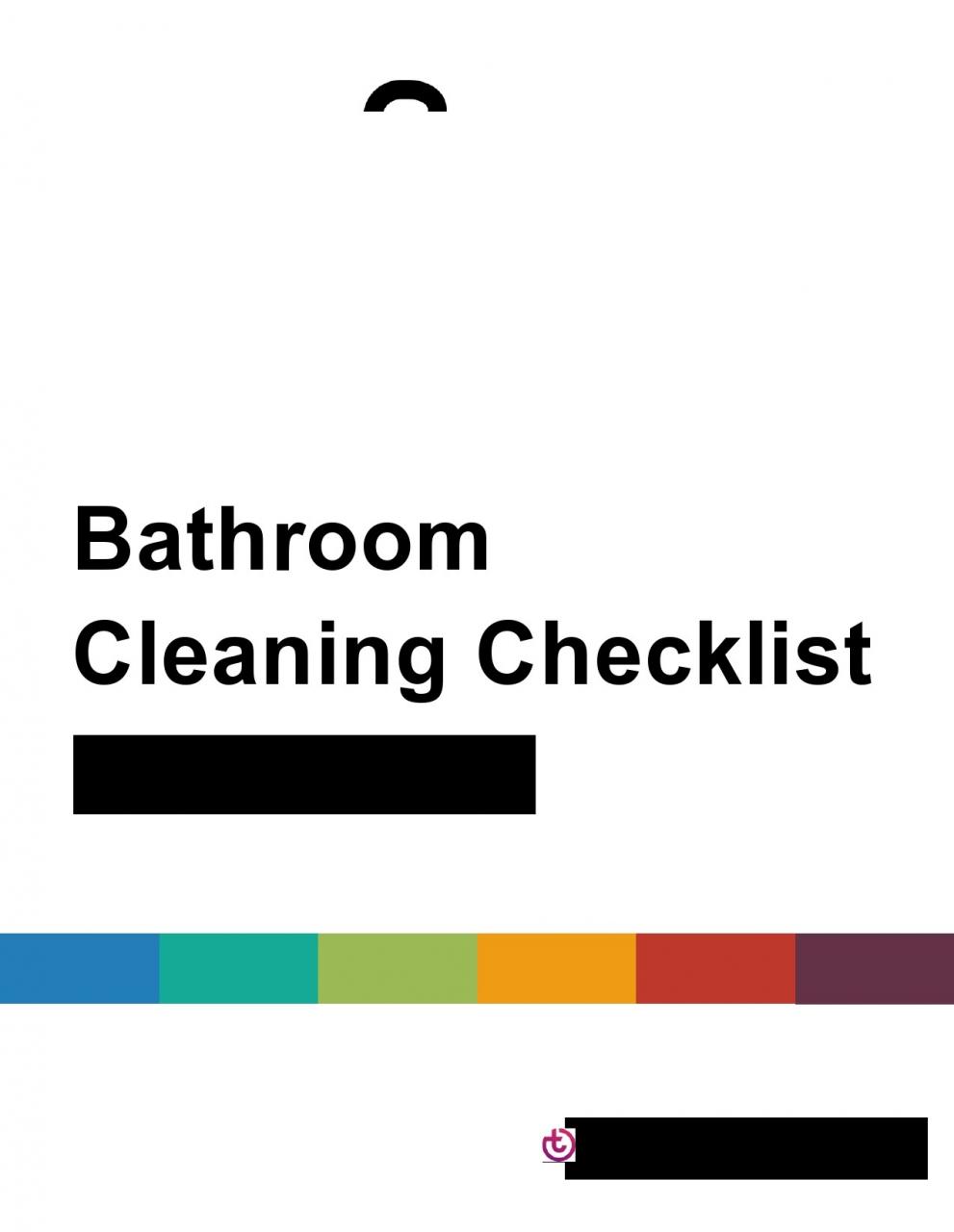 Lista de verificación de limpieza de baño gratis 25