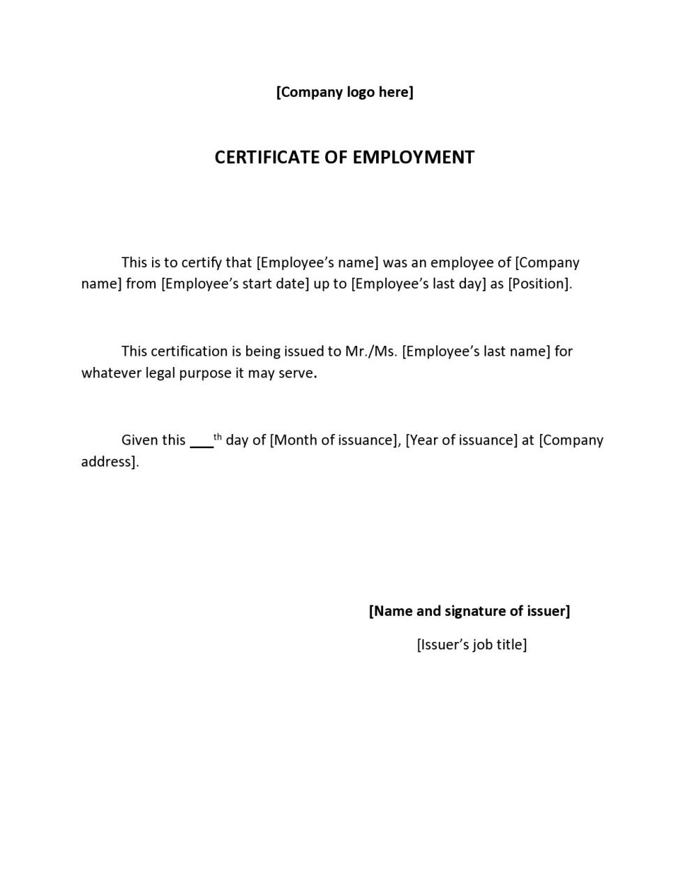 Certificado de trabajo gratuito 04