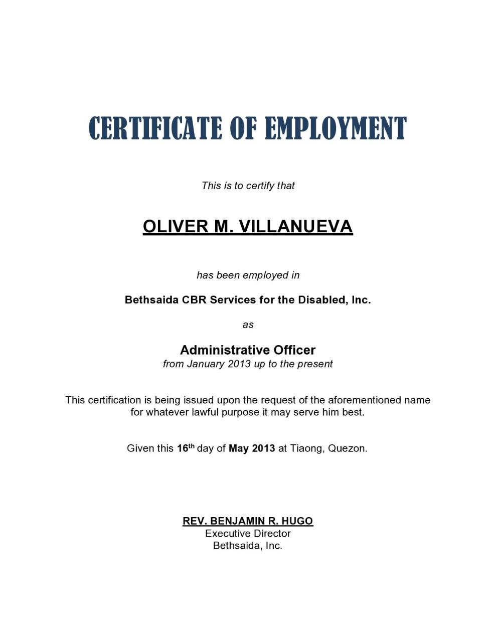 Certificado de trabajo gratuito 09