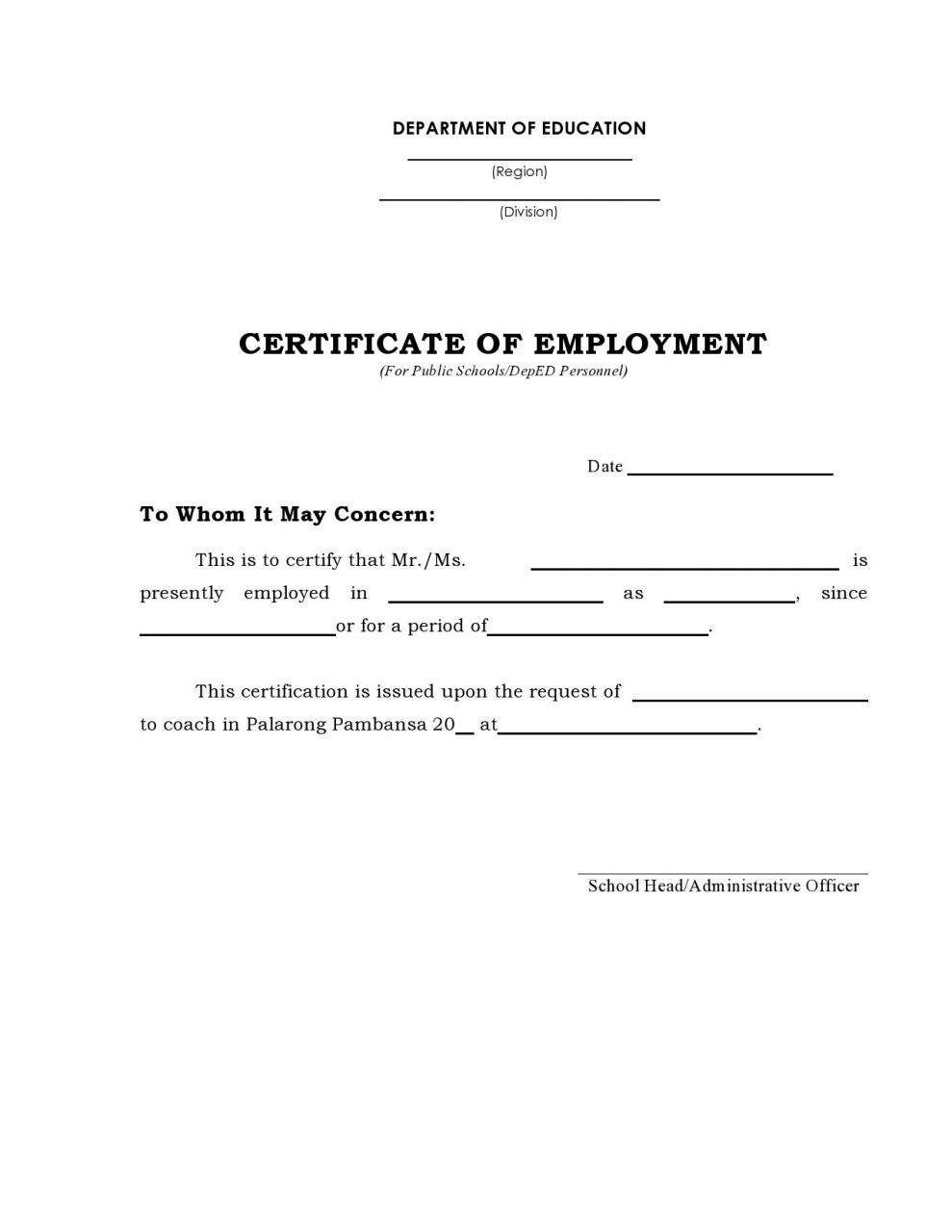 Certificado de trabajo gratuito 21