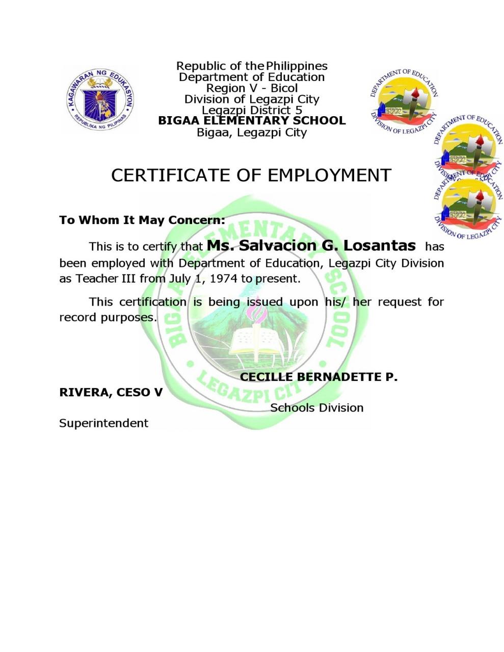 Certificado de trabajo gratuito 31