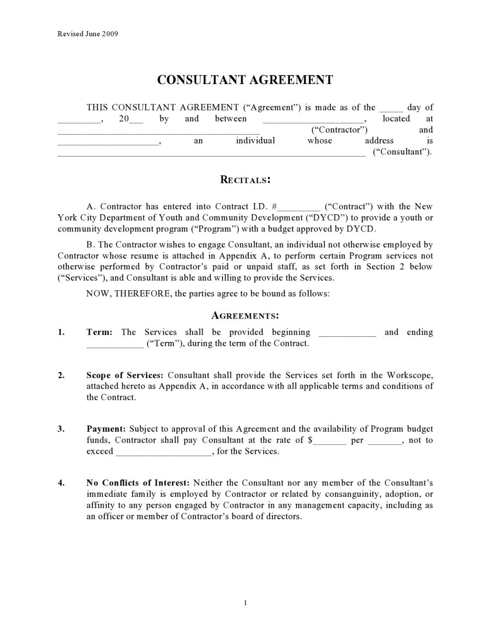 Plantilla de contrato de consultoría gratuita 12