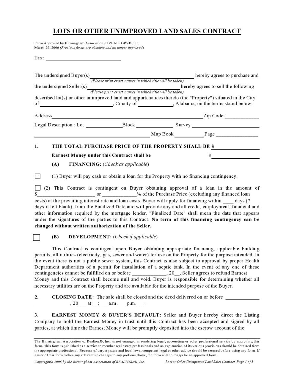 formulario de contrato de tierra gratis 21
