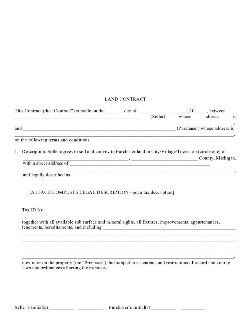 formulario de contrato de tierra gratis 23