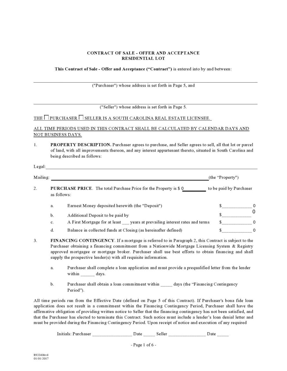 formulario de contrato de tierra gratis 25