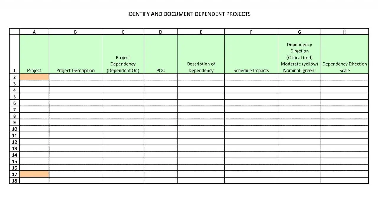 Plantilla gratuita de seguimiento de múltiples proyectos 23