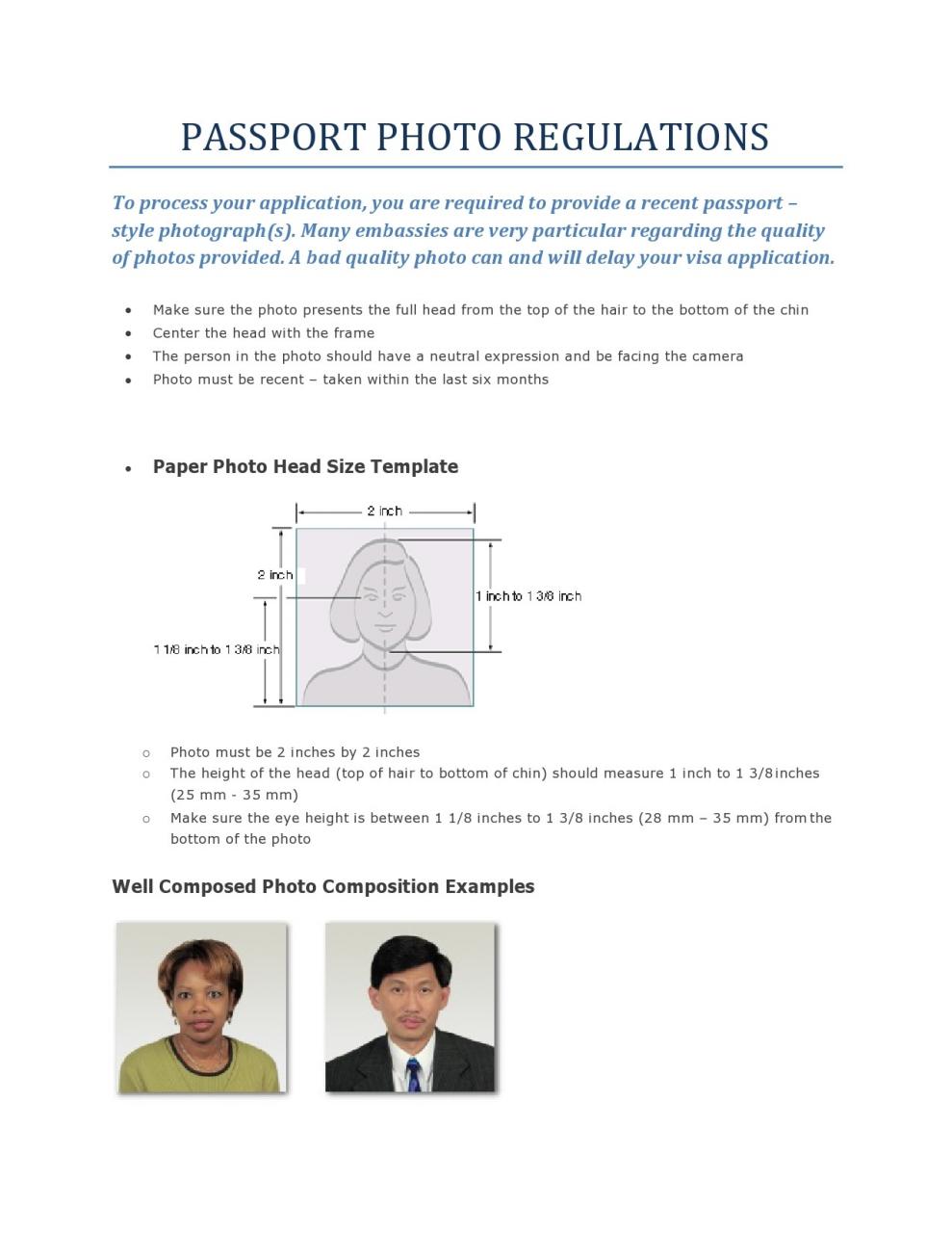 Plantilla de foto de pasaporte gratis 11