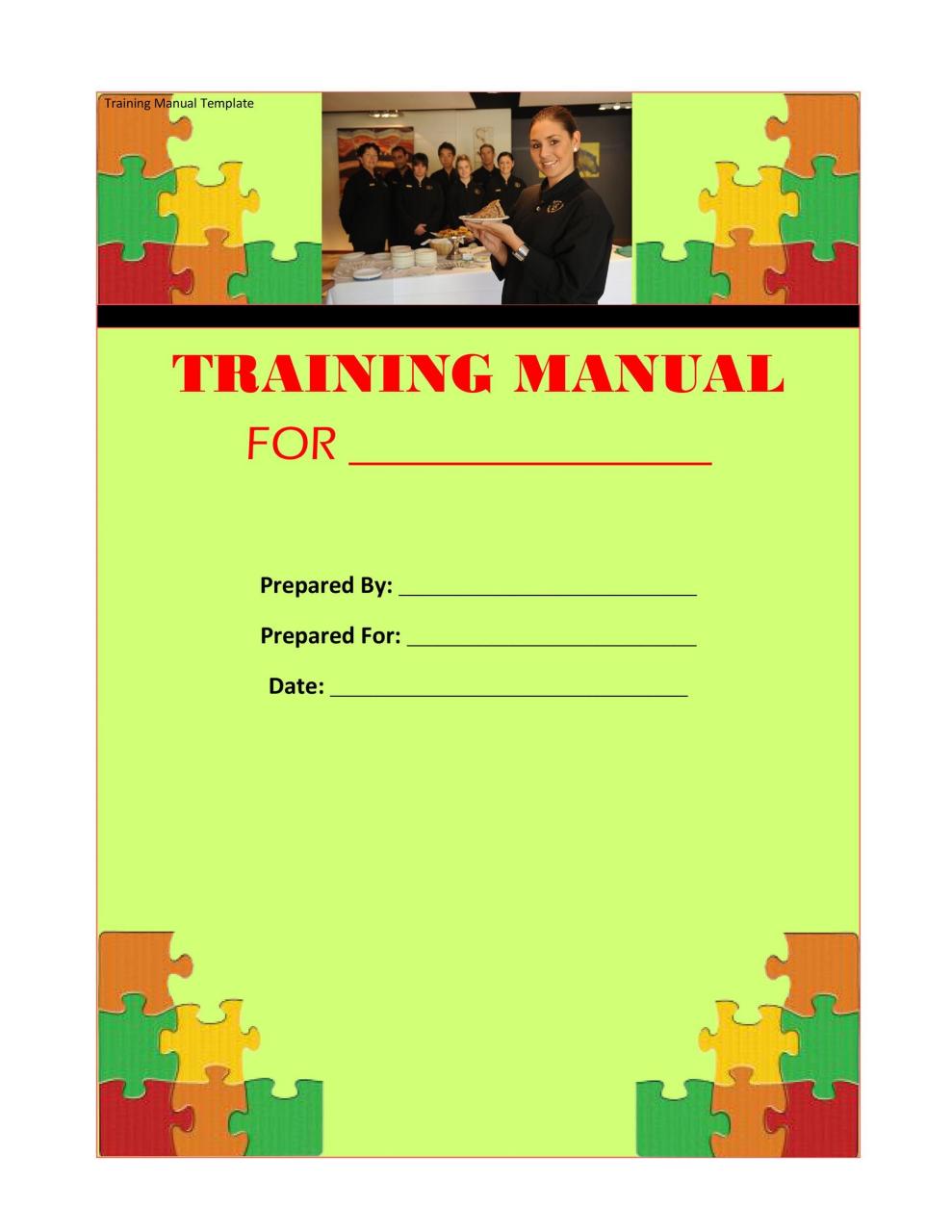 plantilla de manual de entrenamiento gratis 07