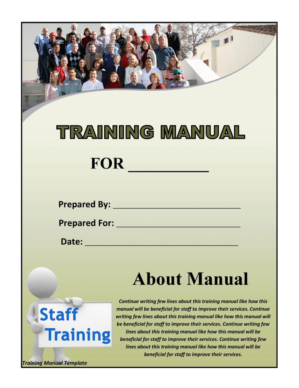 plantilla de manual de entrenamiento gratis 08