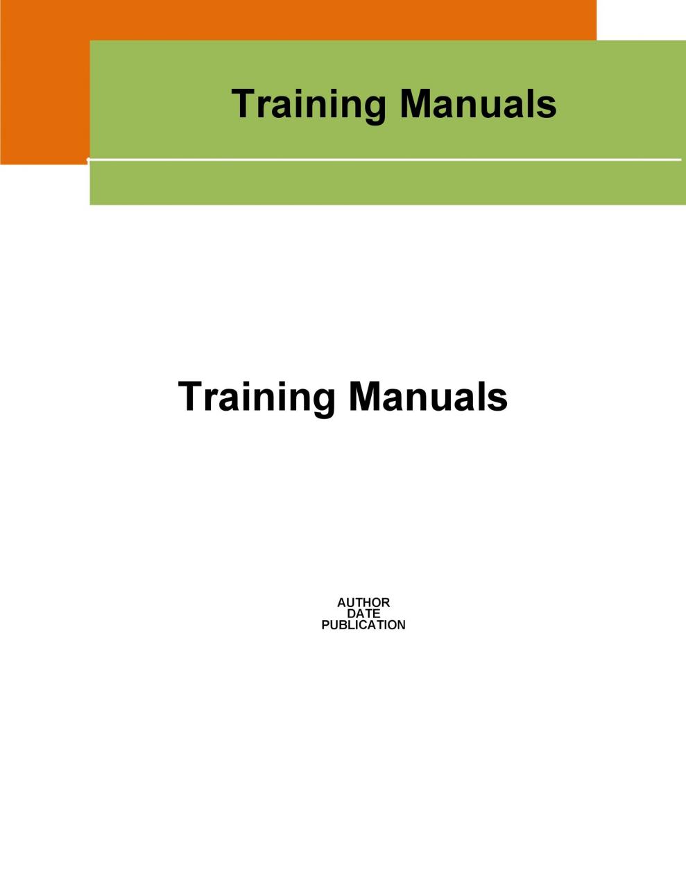 plantilla de manual de entrenamiento gratis 16