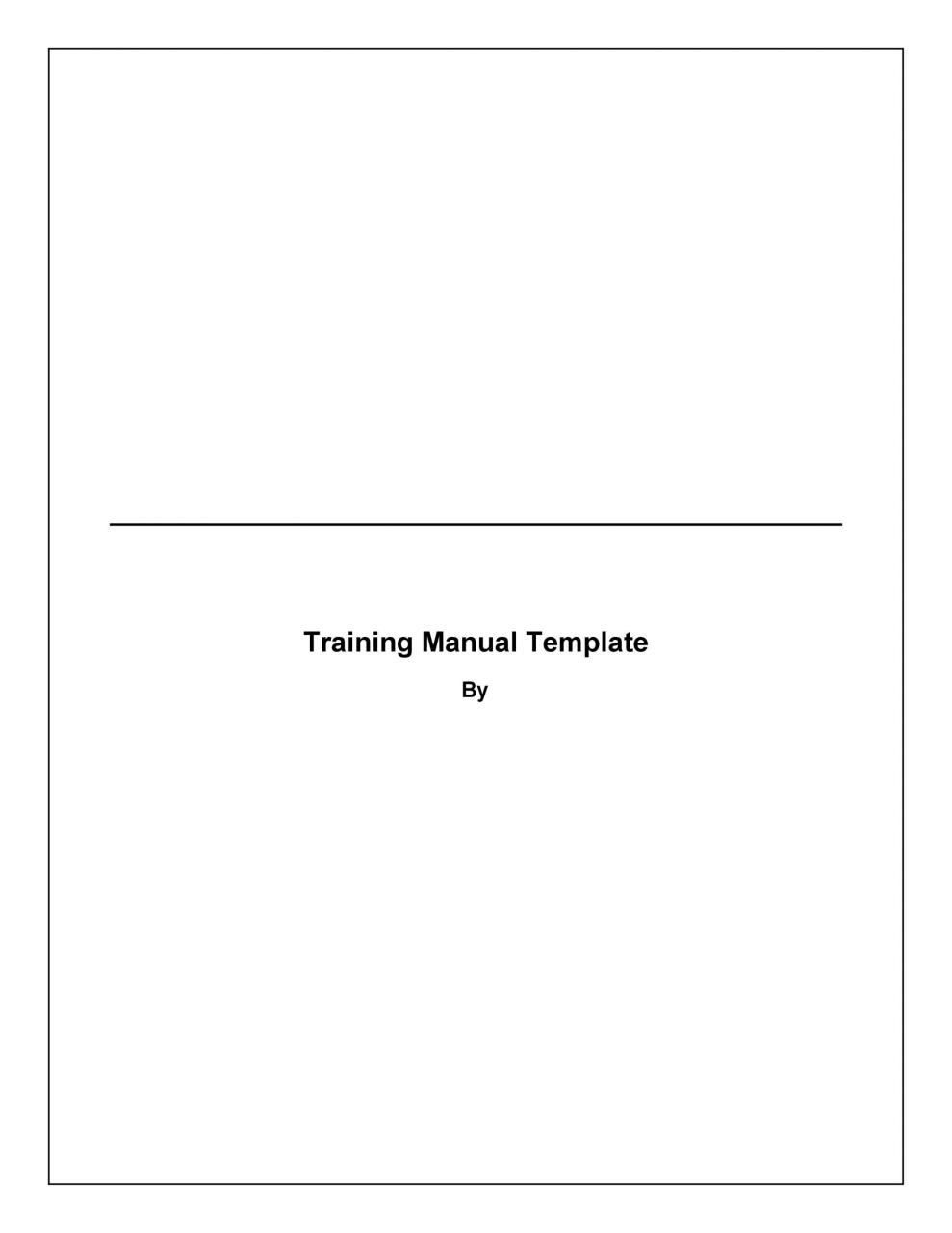 plantilla de manual de entrenamiento gratis 19