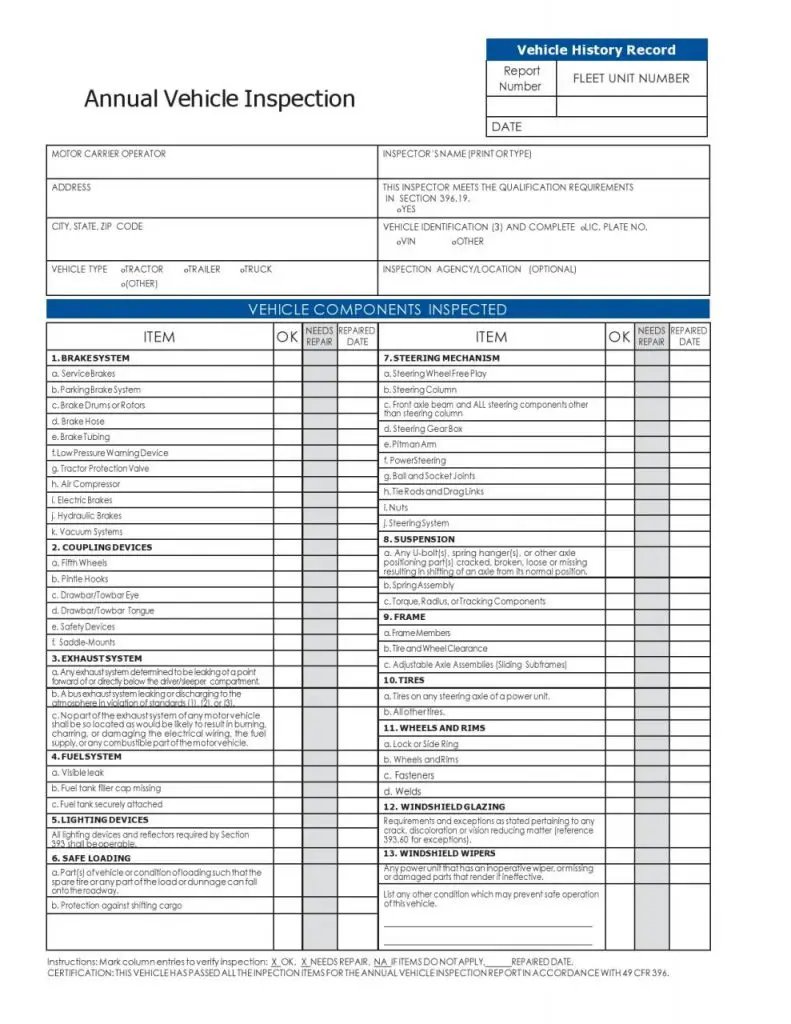 39 Mejores Formularios De Inspección De Vehículos Lyft Uber Etc Mundo Plantillas