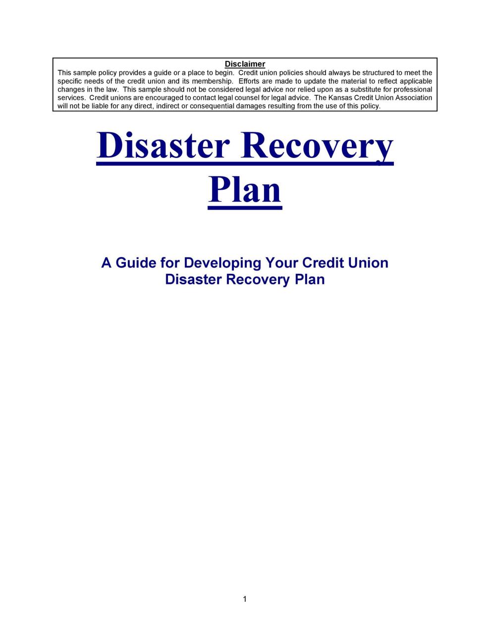 Plantilla gratuita de plan de recuperación ante desastres 35