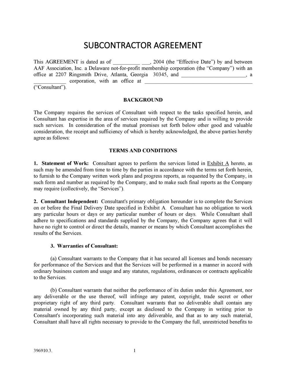 Acuerdo de Subcontratación Libre 07