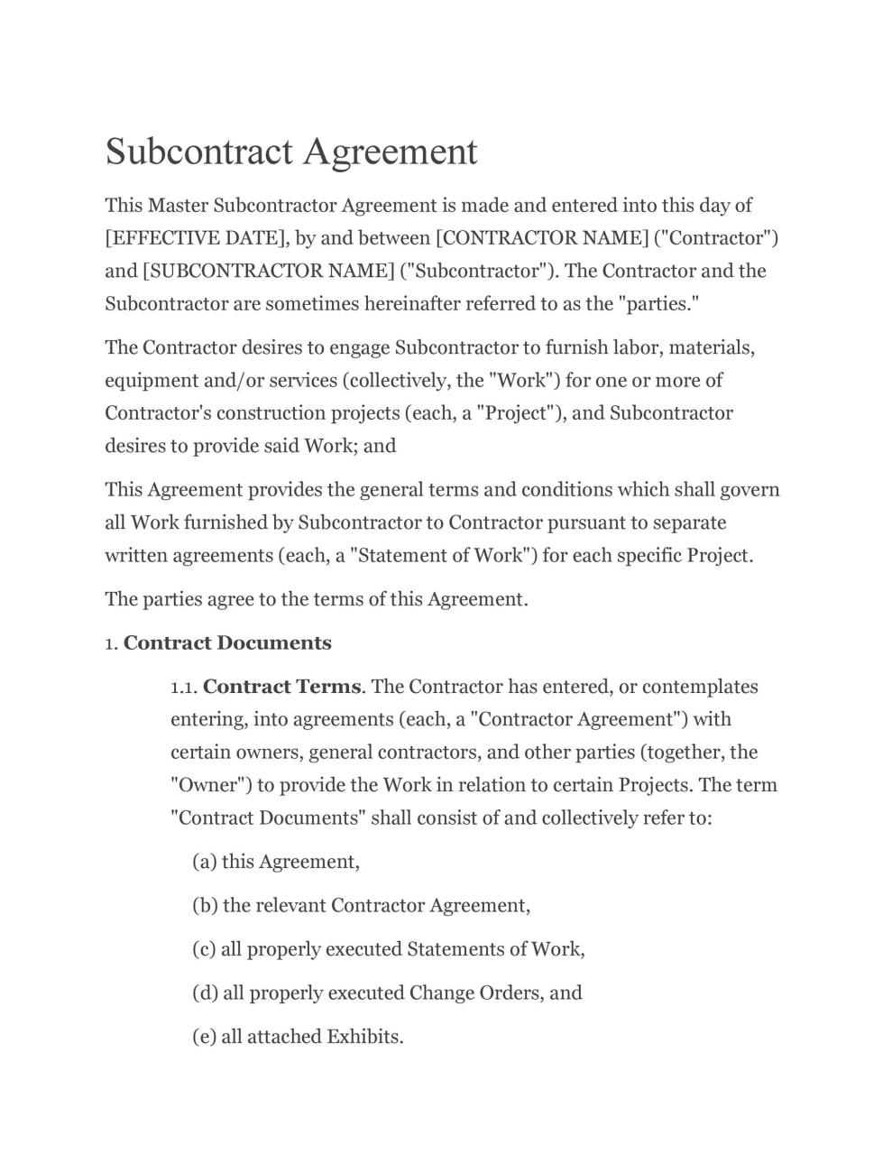 Acuerdo de Subcontratación Libre 13