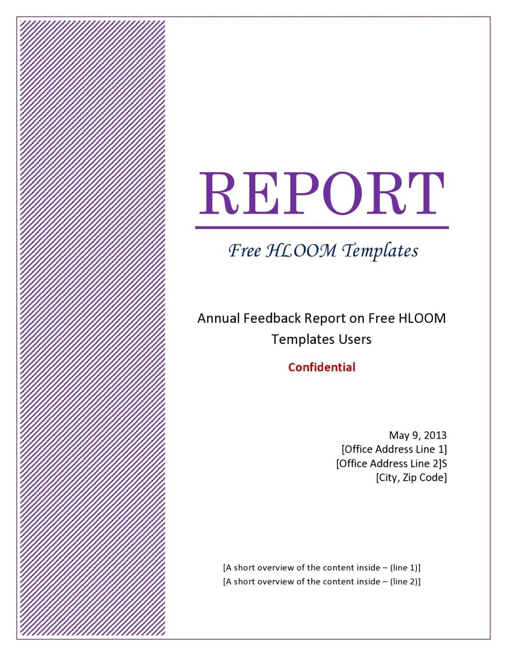 Plantilla de informe anual gratis 18