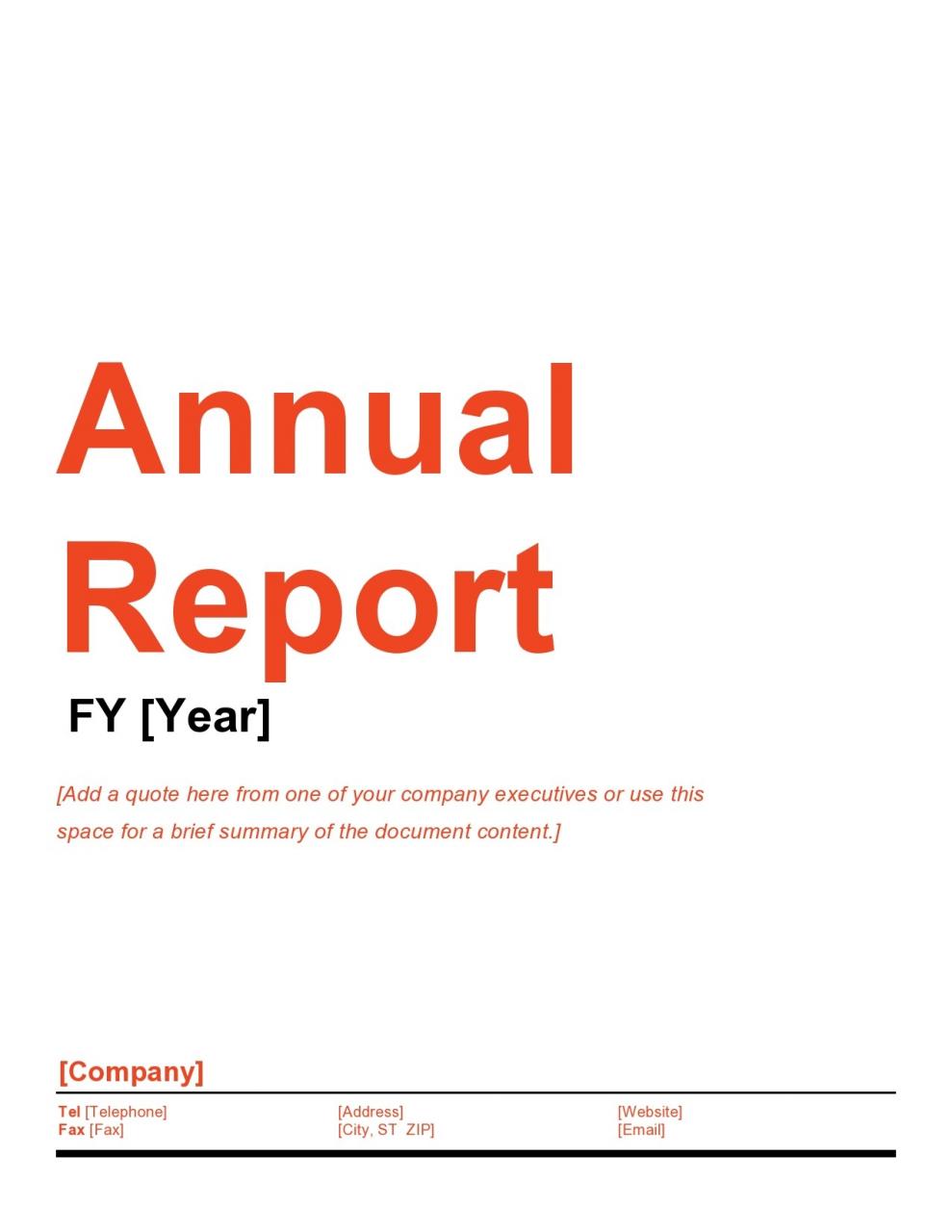 Plantilla de informe anual gratis 33
