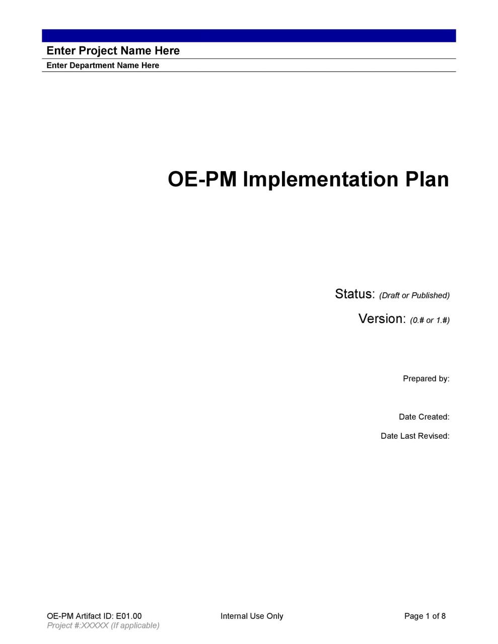 Plan de implementación gratuito 19