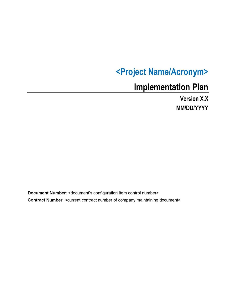 Plan de implementación gratuito 24