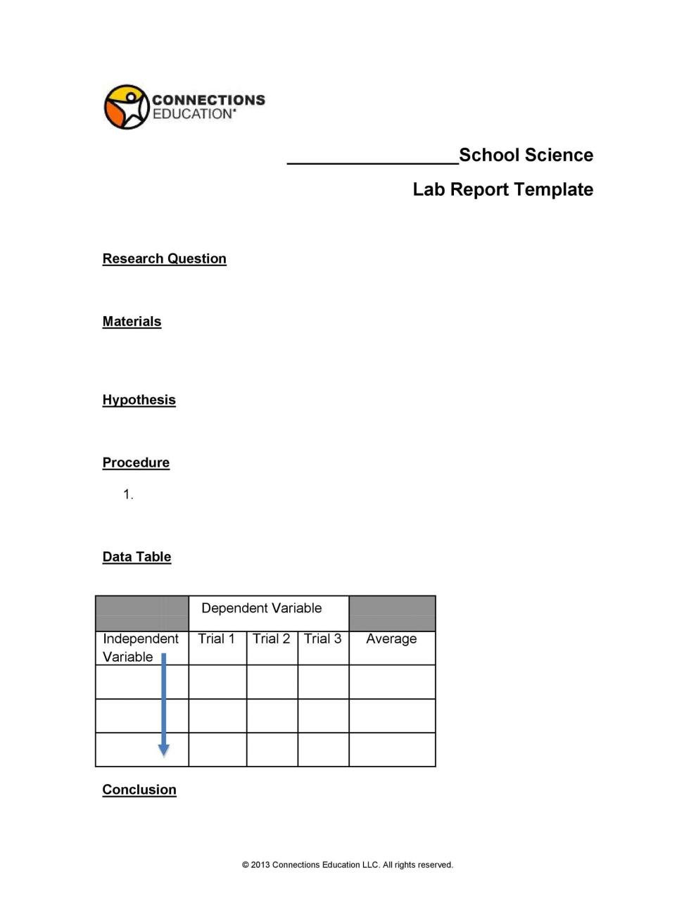 Plantilla de informe de laboratorio gratis 31