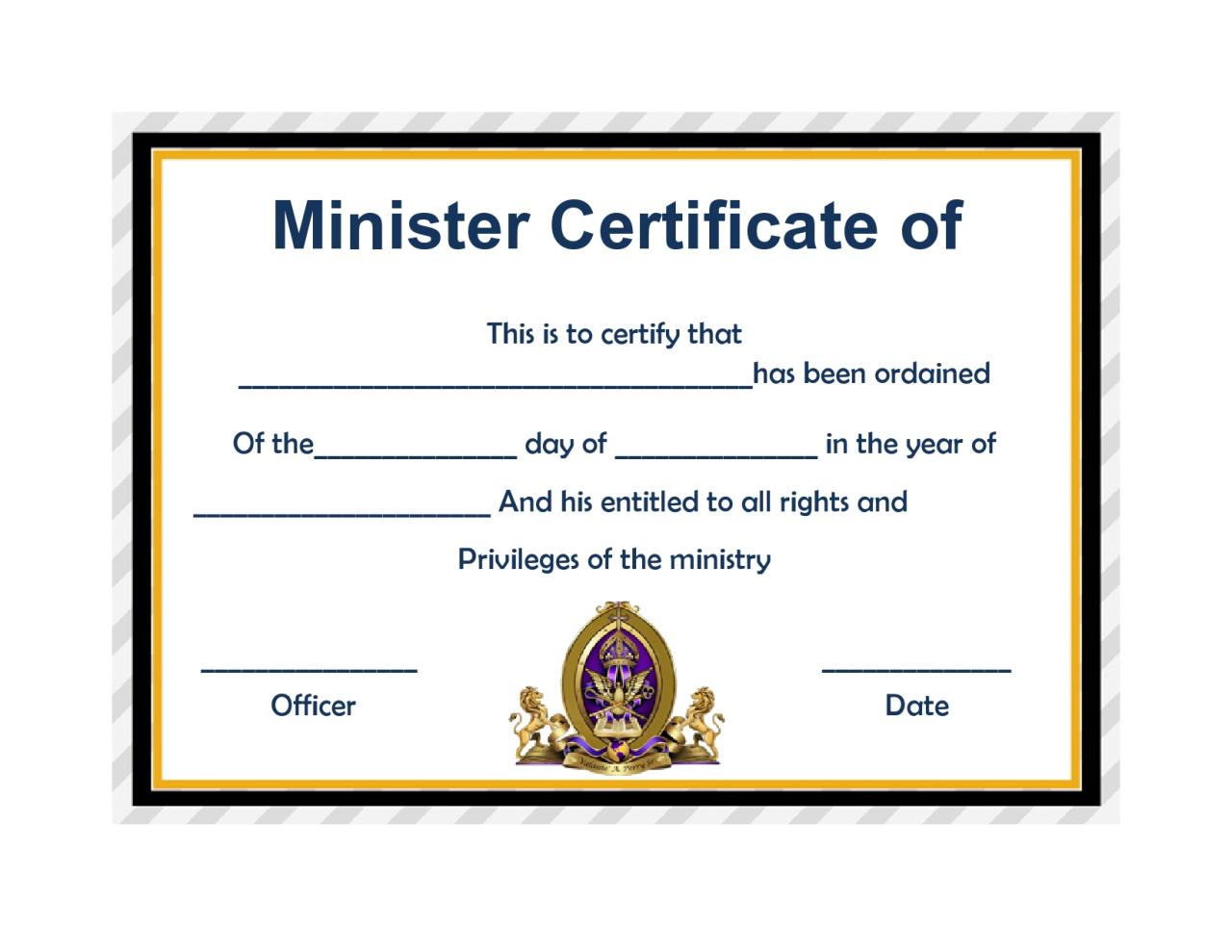 Certificado de ordenación libre 17