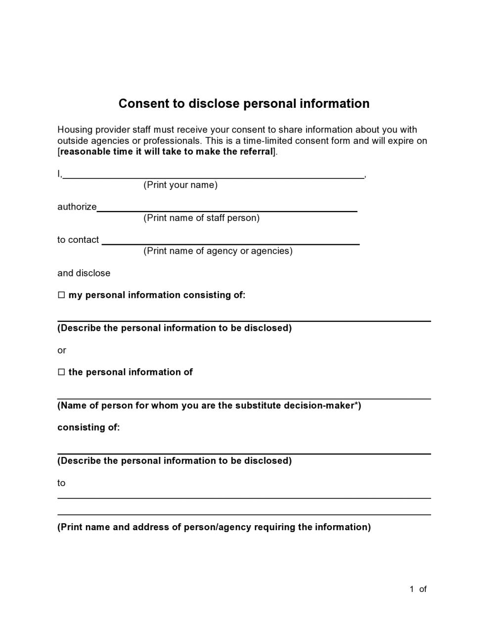 Formulario de información personal gratuito 04