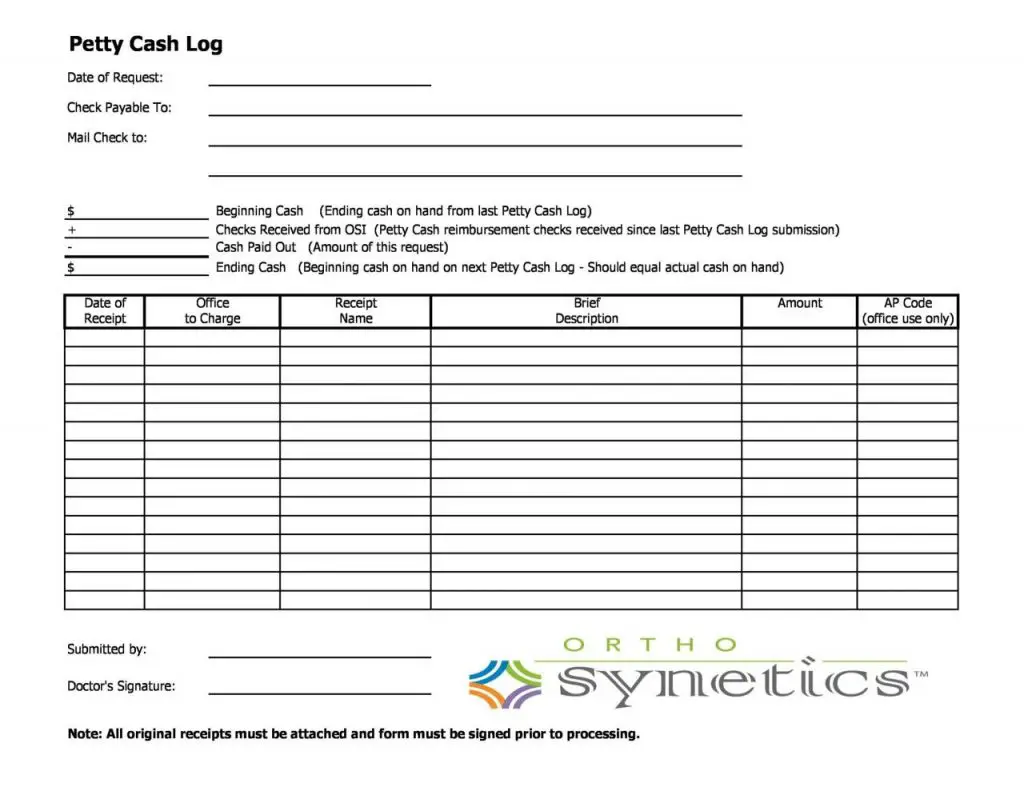 40 plantillas y formularios de registro de caja chica [Excel, PDF, Word