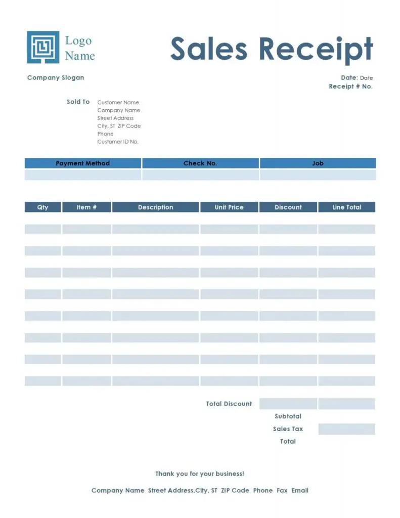 30 Plantillas De Recibos De Compra Editables Wordexcel Mundo Plantillas 4072