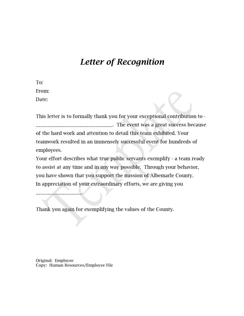 Carta de reconocimiento gratis 01
